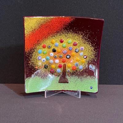 Tree Of Life Murano Glass Dish