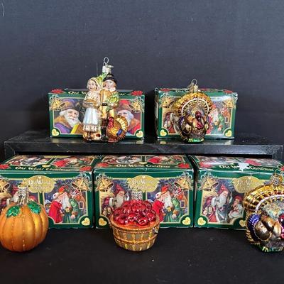 Old World Christmas- Thanksgiving Ornaments 