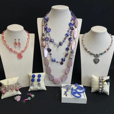 Pink To Purple Fashion Jewelry 