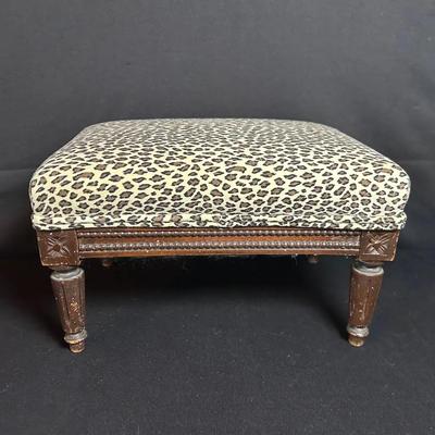 Animal Print Footstool