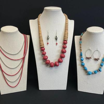 Necklaces With A Pop Of Red