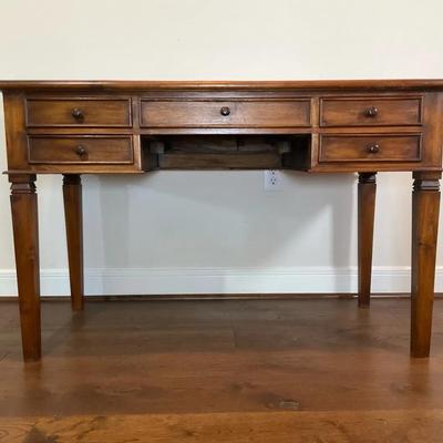 Solid Wood Desk With 5 Drawers