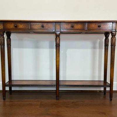4 Drawer Solid Wood Sofa Table