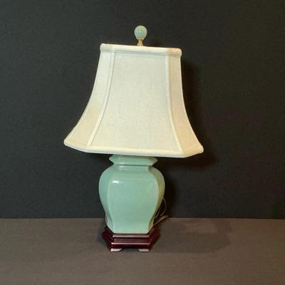 Ceramic Turquoise Table Lamp
