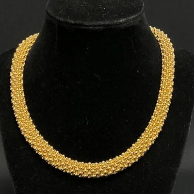 Ciner New York Gold Plated Caviar Choker