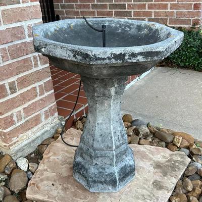 Octagon Bird Bath