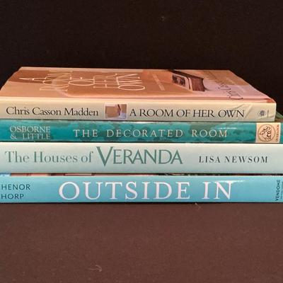 Turquoise Coffee Table Book Stack