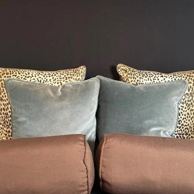 Animal Print + Velvet Pillows