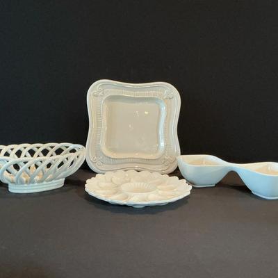 White Serving Pieces