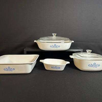 Corning Ware Blue Cornflower Casserole Dishes