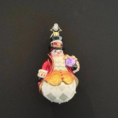Christopher Radko Snowman Ornament 