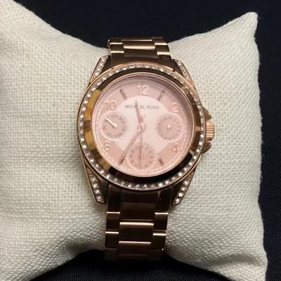 Michael Kors Blair Gold Tone Stainless Steel Ladies Watch