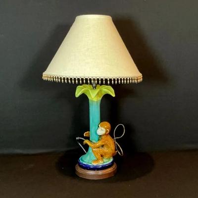 Ceramic Monkey Lamp