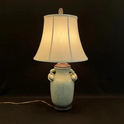 Crackled Celadon Asia Table Lamp I