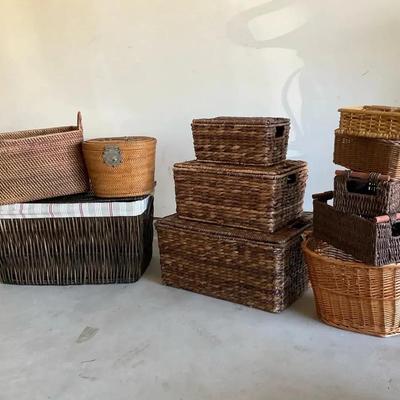 HUGE Wicker Basket Lot