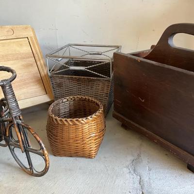 Wood and Wicker Baskets