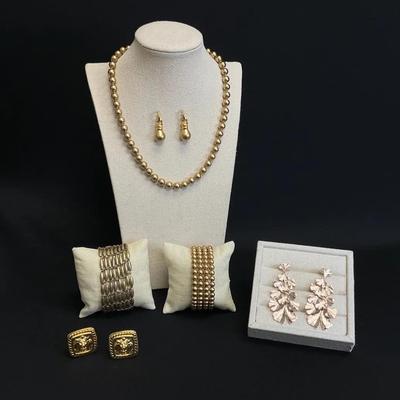 Pearls With Golden Tone And More