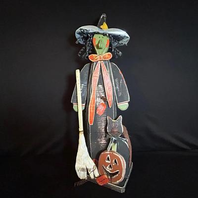 Hand Crafted Wooden Witch