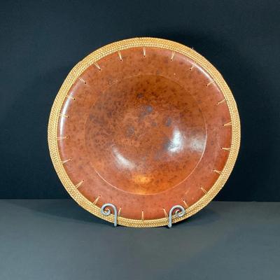 Large Vintage Pottery Plate