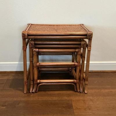 Rattan Nesting Tables