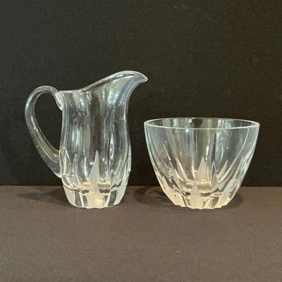 Mikasa Crystal Creamer And Dish