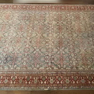 Large Persian Tabriz Rug - 14' x 10.3'