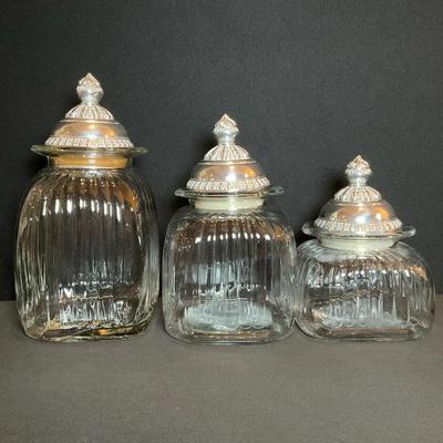 Artland Ribbed Canister Trio