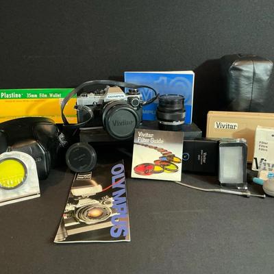 Olympus OM-10FC 35mm Camera Bundle