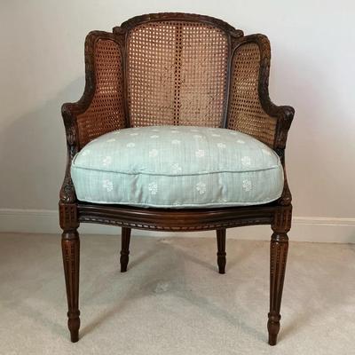 Theodore Alexander Louis Double Cane Armchair