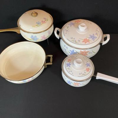 Vintage Porcelain Enamel Cookware