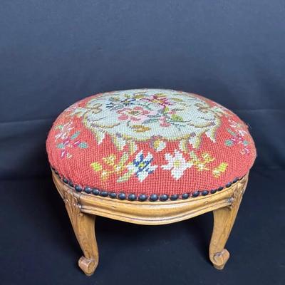 Needlepoint Footstool 