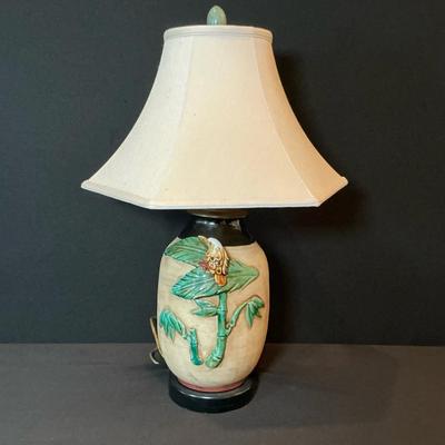 Ceramic Bird And Branch Lamp