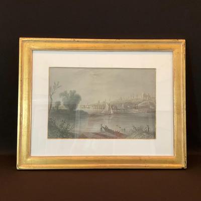 Print of ‘Albany’ Engraving by W. H. Bartlett