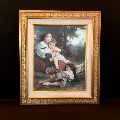 Framed Print of ‘Rest’ by William-Adolph Bouguereau