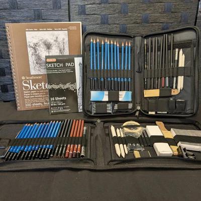 (2)Sketching Pads & (2) New Sketching Sets 