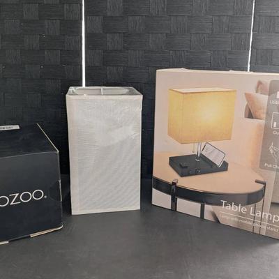 Cozoo Smart RGB &USB Bed Light & Table Lamp With Mobile Phone Stand New In Boxes 