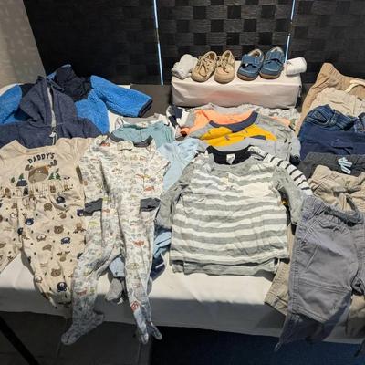 Baby 12M Clothes Pants Shoes Socks Jacket Sweatshirt Onesies 