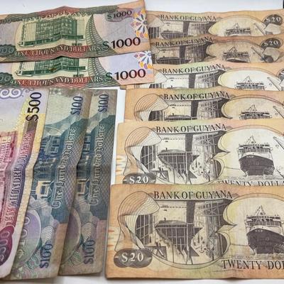 Guyana Paper Currency 