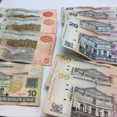 Centrale Bank Suriname Currency, South America 