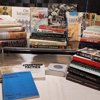 Large Lot of Books (Military, Wars,  Etc.)