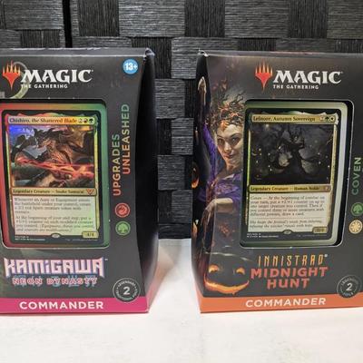 Unopened Magic: The Gathering Kamigawa & Midnight Hunt Commander Decks