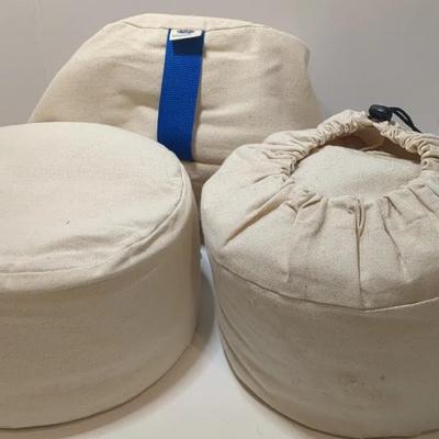 Blue Lotus Yoga Natural Cotton Zafu and Zabuton Meditation Cushions 