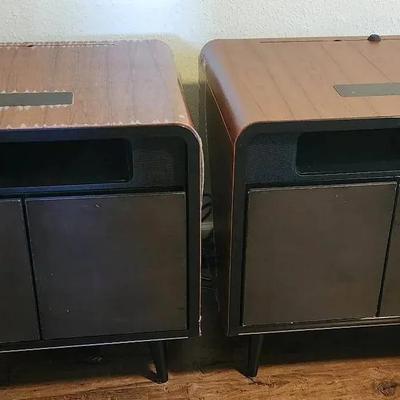Pair of SOBRO Smart Side Tables (Refrigerated Drawers) SEE VIDEO/PHOTOS