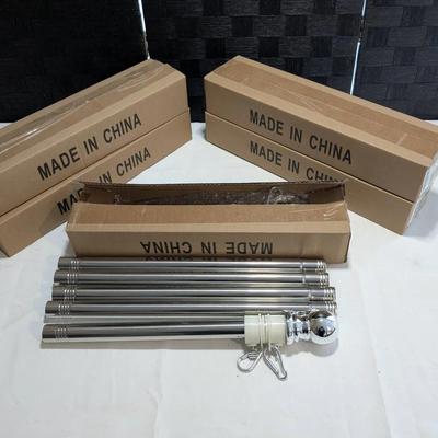 (5) Flag Poles 5 Sections (4 Unopened Boxes)