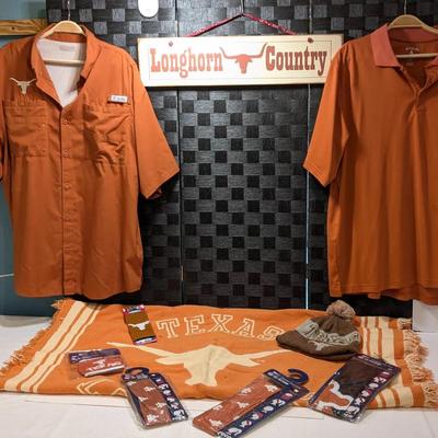 Longhorn Country Apparel 2XL Shirts ,Throw Beenie ,Scarves (3) Face Cover Bottle Cover