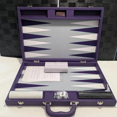 Brand New Backgammon Set (Purple/Black)