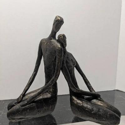 "Loving Couple" Metal Sculpture 