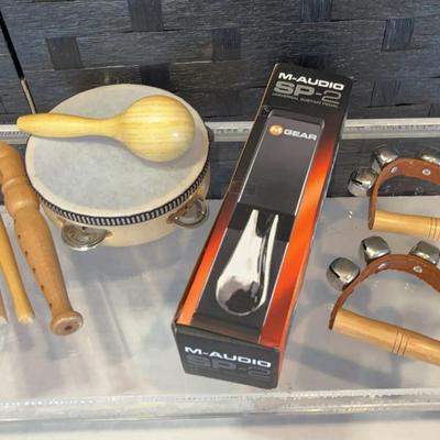 Small Music Instruments & Pedal for Electronic Keyboard
