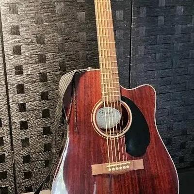 Fender CD-60SCE All-Mahogany Acoustic-Electric Guitar