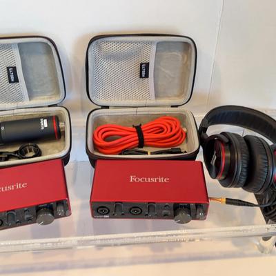 Scarlett Microphone, Audio Interfaces and Headphones